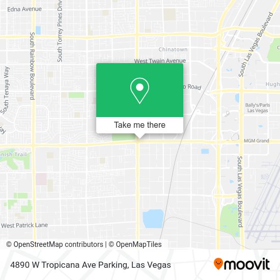 4890 W Tropicana Ave Parking map