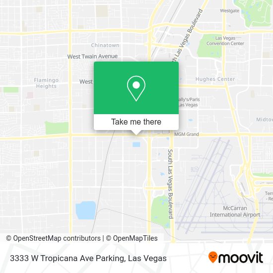 Mapa de 3333 W Tropicana Ave Parking