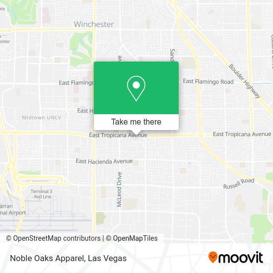 Mapa de Noble Oaks Apparel