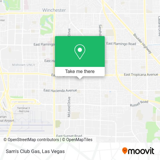 Mapa de Sam's Club Gas