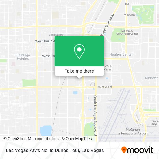 Las Vegas Atv's Nellis Dunes Tour map