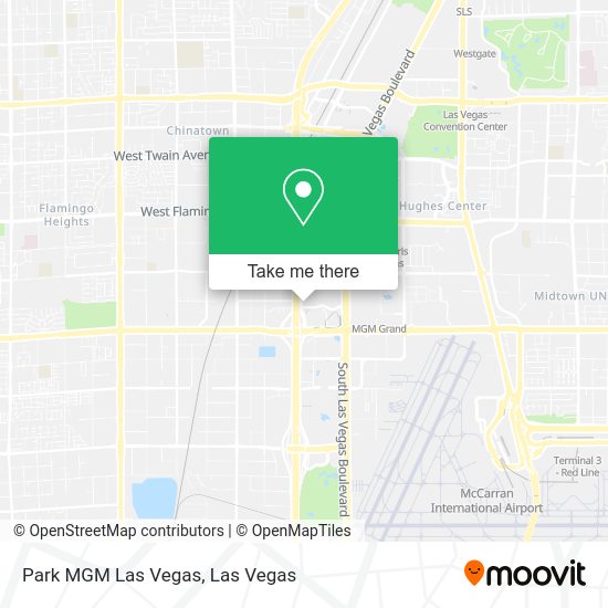 Park MGM Las Vegas map