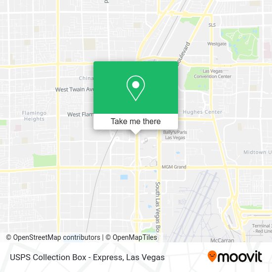 USPS Collection Box - Express map