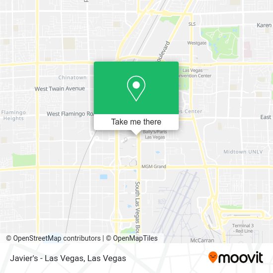 Mapa de Javier's - Las Vegas