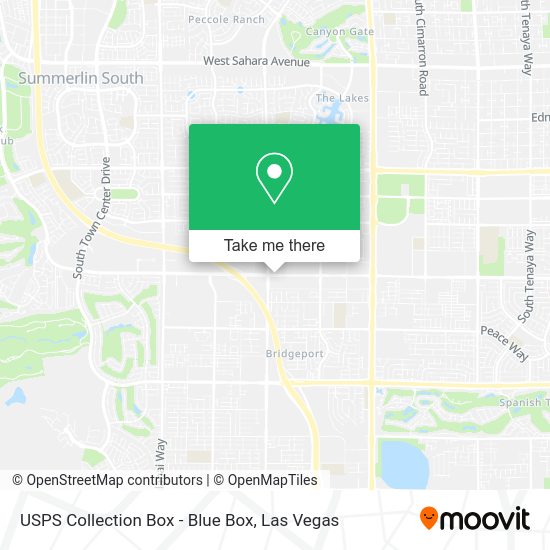 USPS Collection Box - Blue Box map