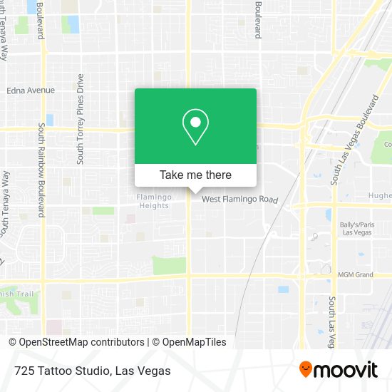Mapa de 725 Tattoo Studio