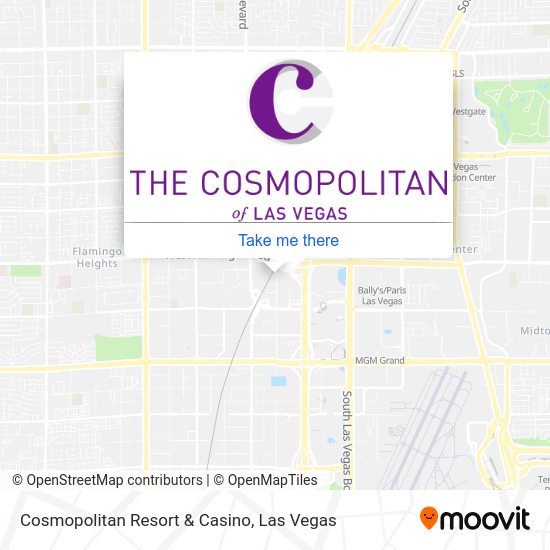 Mapa de Cosmopolitan Resort & Casino