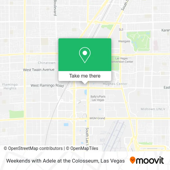 Weekends with Adele at the Colosseum map