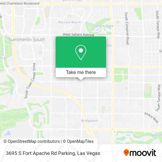 Mapa de 3695 S Fort Apache Rd Parking