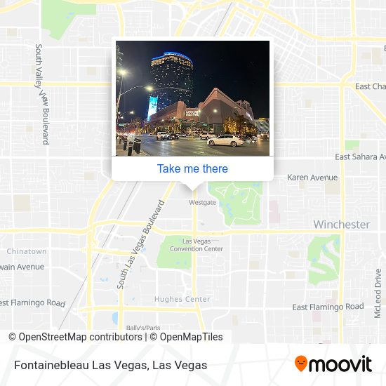 Fontainebleau Las Vegas map