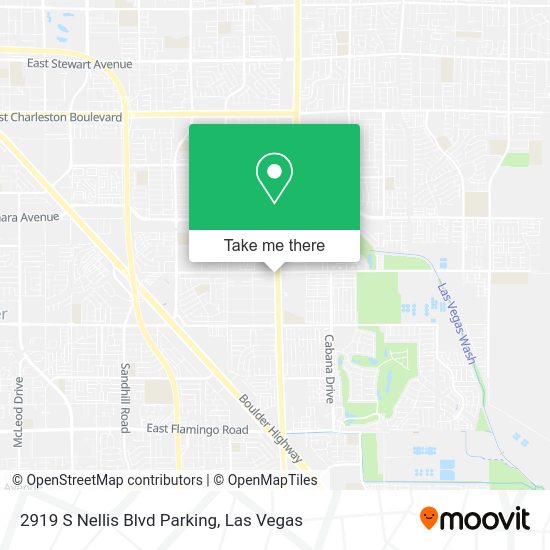 Mapa de 2919 S Nellis Blvd Parking