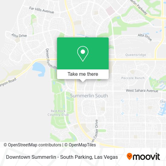 Mapa de Downtown Summerlin - South Parking