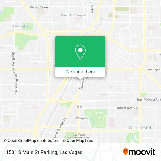 Mapa de 1501 S Main St Parking