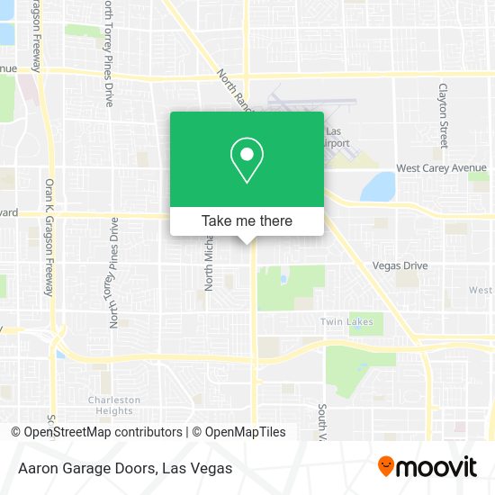 Mapa de Aaron Garage Doors