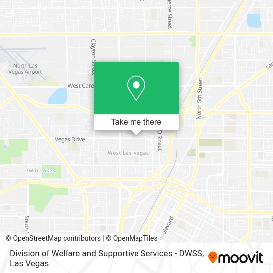 Division of Welfare and Supportive Services - DWSS map