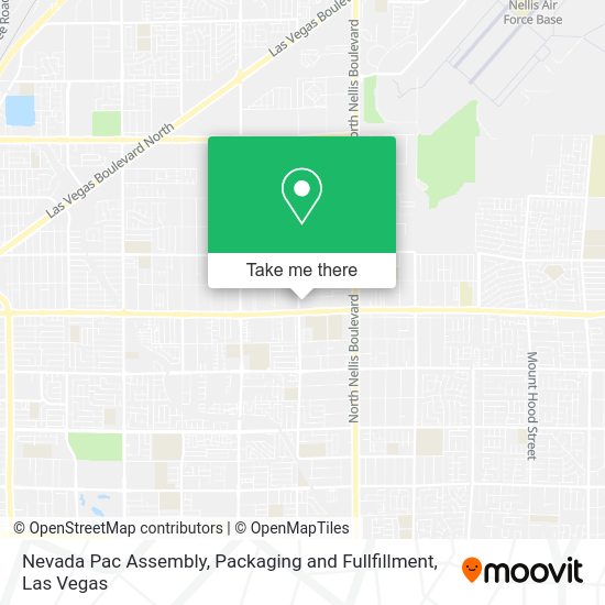 Nevada Pac Assembly, Packaging and Fullfillment map