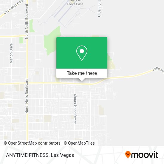 ANYTIME FITNESS map