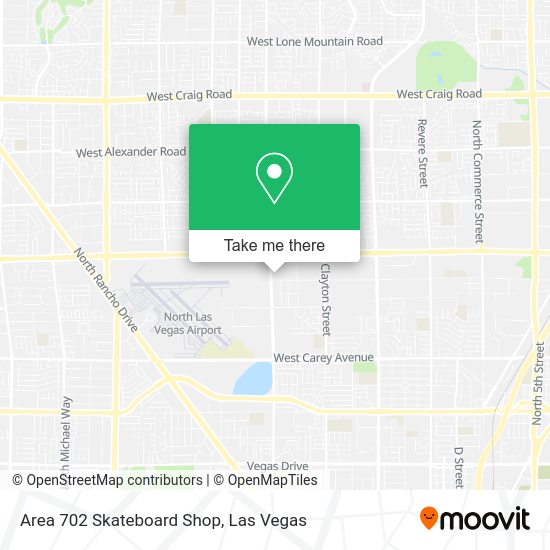 Area 702 Skateboard Shop map