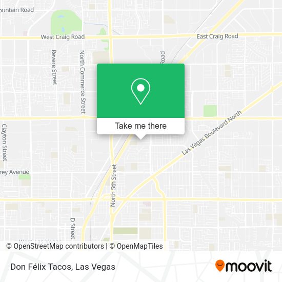 Don Félix Tacos map