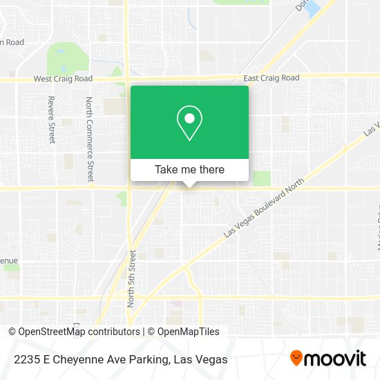 2235 E Cheyenne Ave Parking map