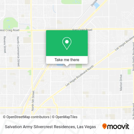 Salvation Army Silvercrest Residences map