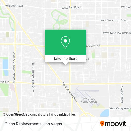 Glass Replacements map