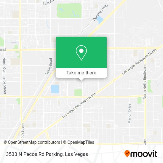 3533 N Pecos Rd Parking map