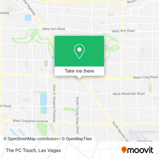 The PC Touch map