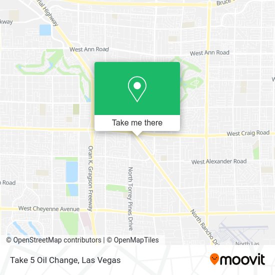 Mapa de Take 5 Oil Change