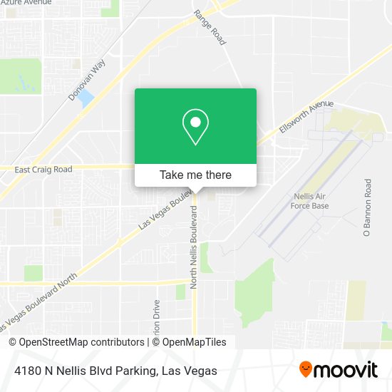 Mapa de 4180 N Nellis Blvd Parking