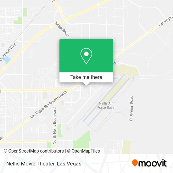 Nellis Movie Theater map
