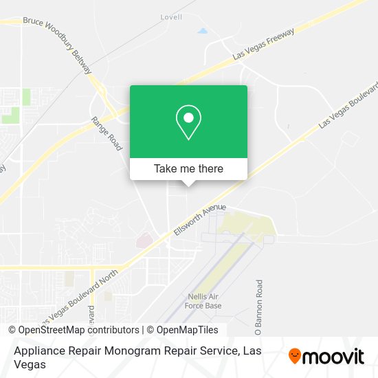Appliance Repair Monogram Repair Service map