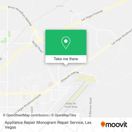 Mapa de Appliance Repair Monogram Repair Service