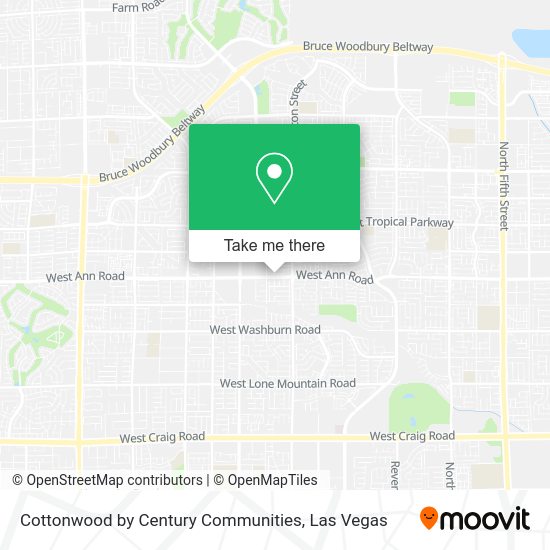 Cottonwood by Century Communities map