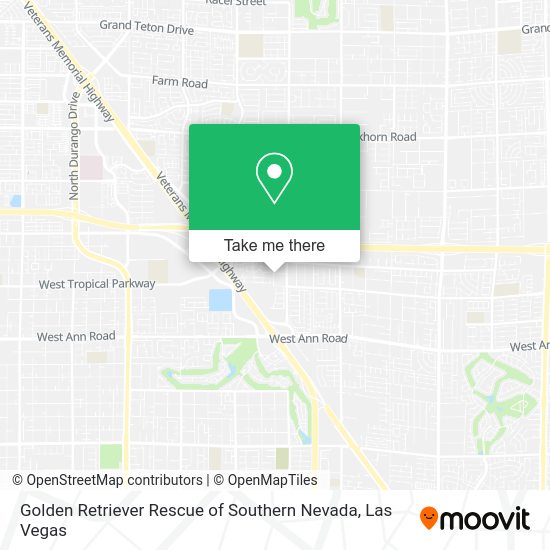 Mapa de Golden Retriever Rescue of Southern Nevada