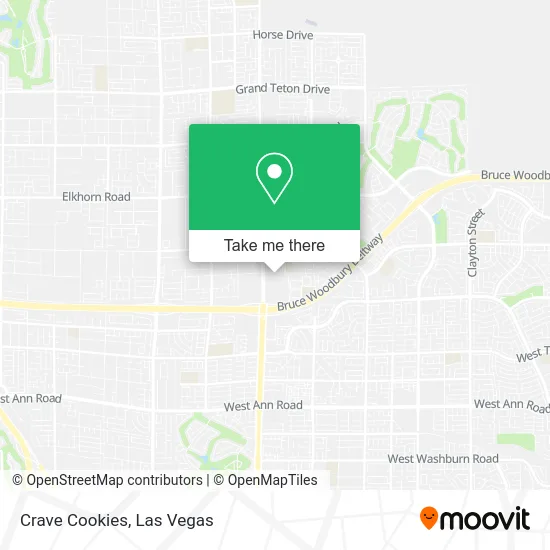 Mapa de Crave Cookies