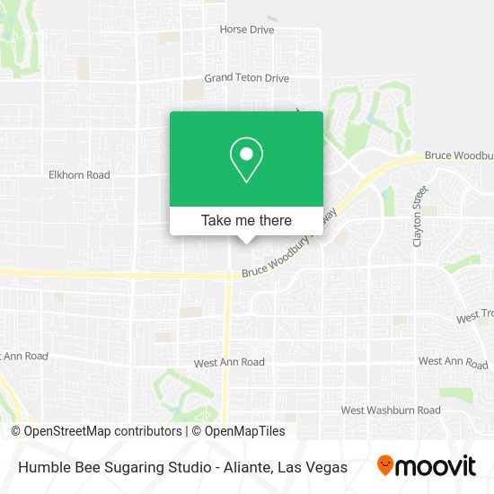 Humble Bee Sugaring Studio - Aliante map