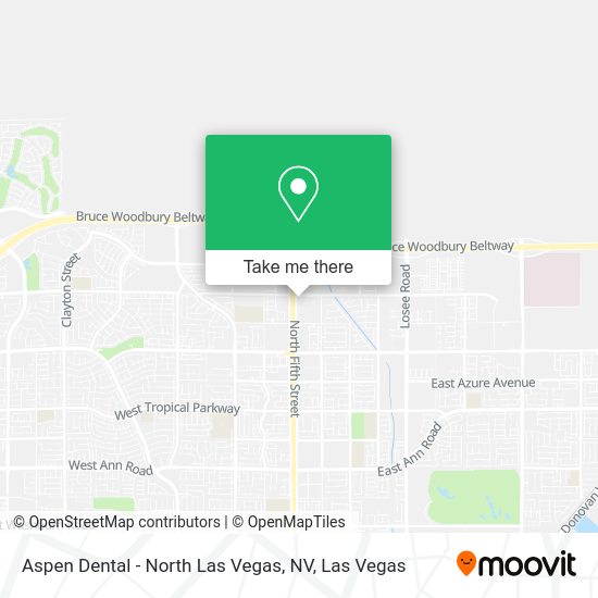 Mapa de Aspen Dental - North Las Vegas, NV