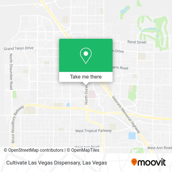 Mapa de Cultivate Las Vegas Dispensary