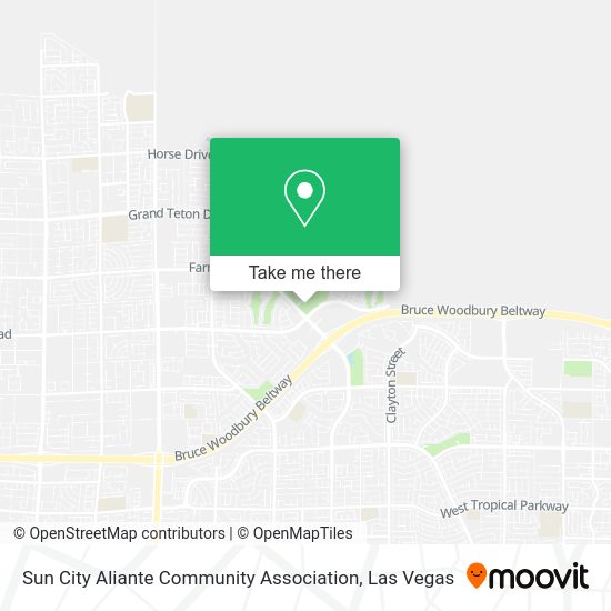 Mapa de Sun City Aliante Community Association