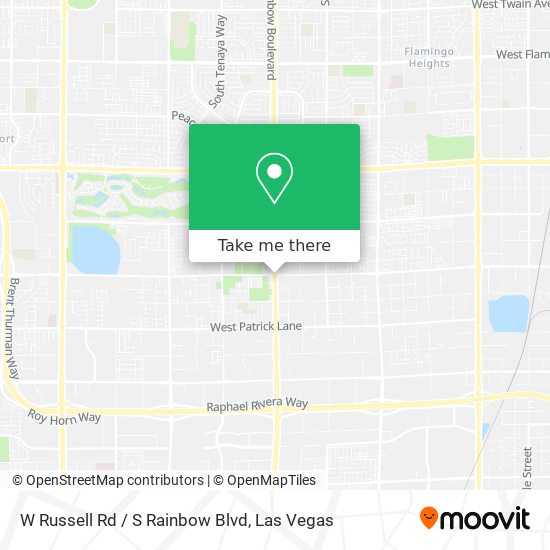Mapa de W Russell Rd / S Rainbow Blvd