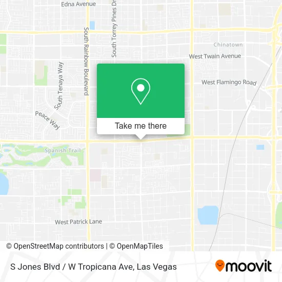 S Jones Blvd / W Tropicana Ave map