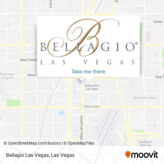 Bellagio Las Vegas map
