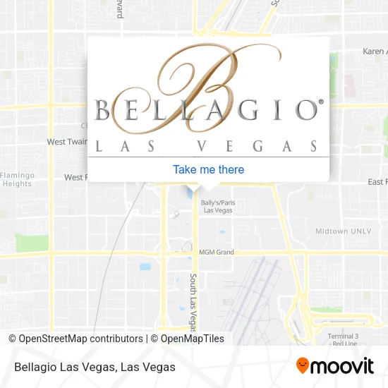 Bellagio Las Vegas map