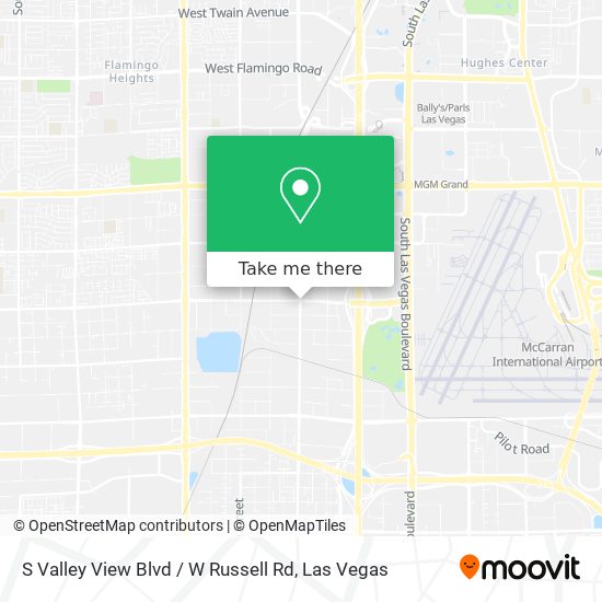 S Valley View Blvd / W Russell Rd map