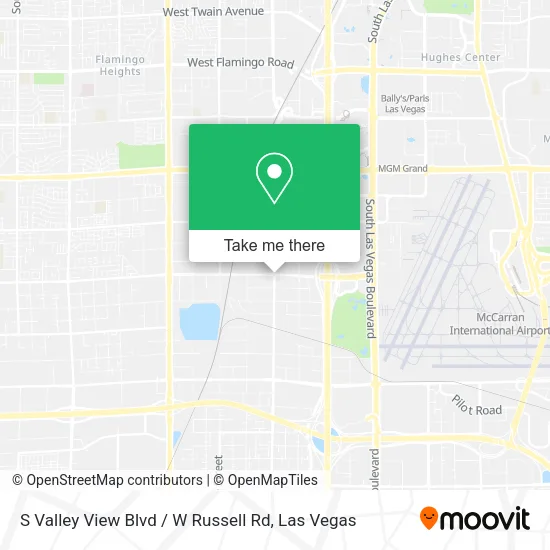 S Valley View Blvd / W Russell Rd map