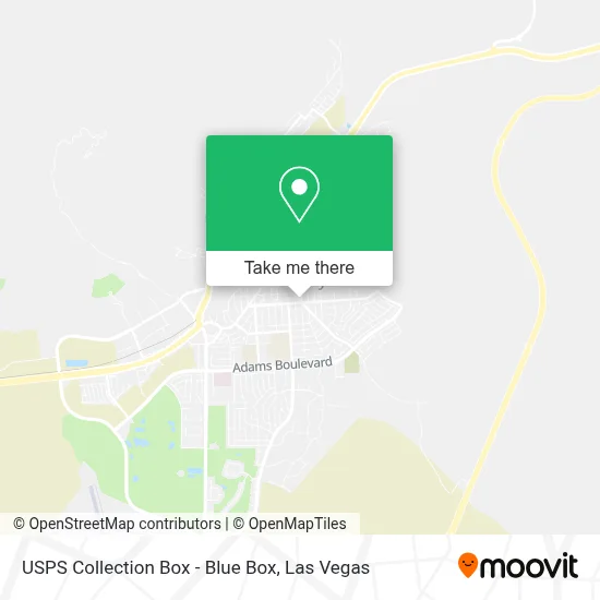 USPS Collection Box - Blue Box map