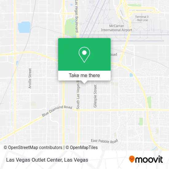 Mapa de Las Vegas Outlet Center