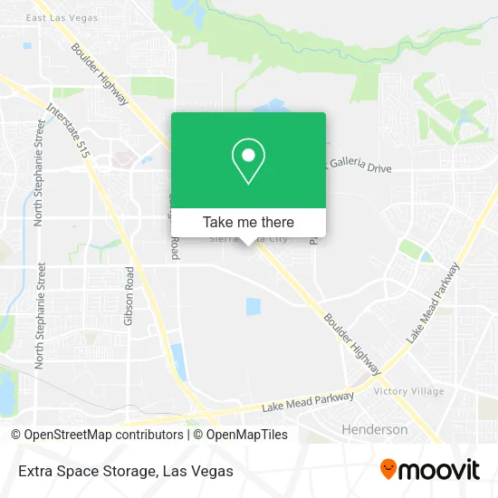 Mapa de Extra Space Storage