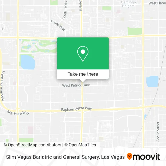 Mapa de Slim Vegas Bariatric and General Surgery